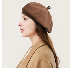 Elegant French Brown Beret Hat for Women